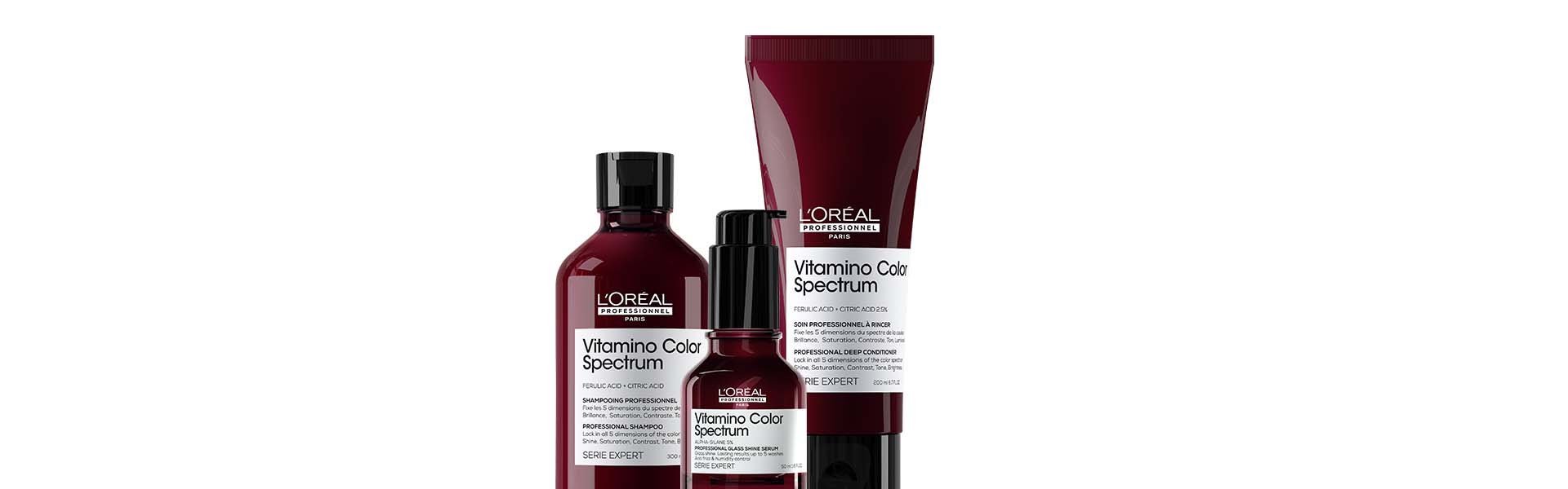 Gama de productos para cabello teñido Vitamino Color Spectrum